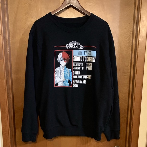My Hero Academia Todoroki Sweatshirt - Picture 1 of 4